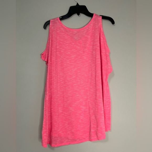 City Streets Women's Pink Cold Shoulder Top, Size XL - Picture 4 of 4